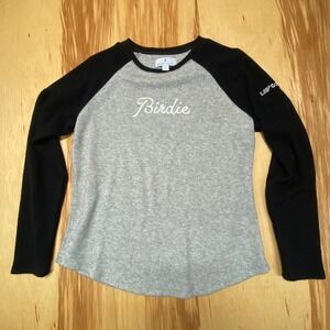 Sport Haley LIV Golf "Birdie" Raglan Long Sleeve Top Women's Medium Black Gray